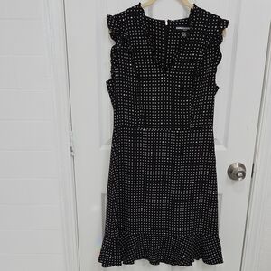 Karl Lagerfeld Black Polka Dot Dress